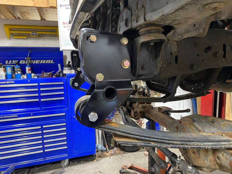 2" Front Shackle Reversal SUPER DUTY AXLE CONVERSION - 1985-1991 Ford F-Series