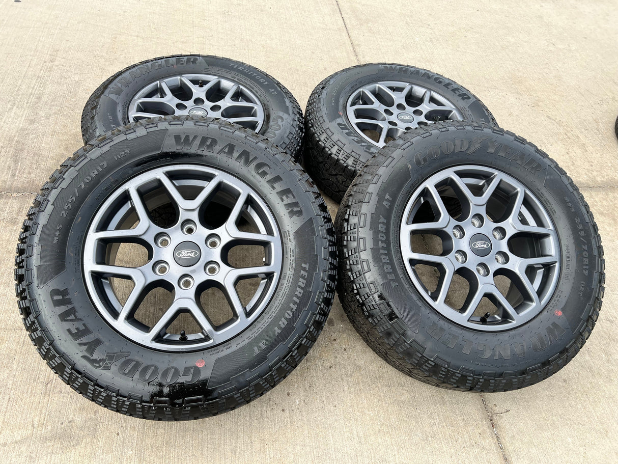 17" Ford Ranger OEM rims wheels tires Bronco N1WZ1007V 2023 2024 2025 2026 NEW Texas Truck Tire
