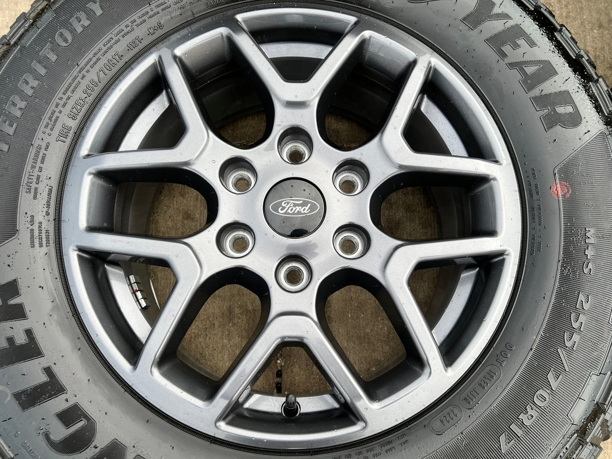 17" Ford Ranger OEM rims wheels tires Bronco N1WZ1007V 2023 2024 2025 2026 NEW Texas Truck Tire