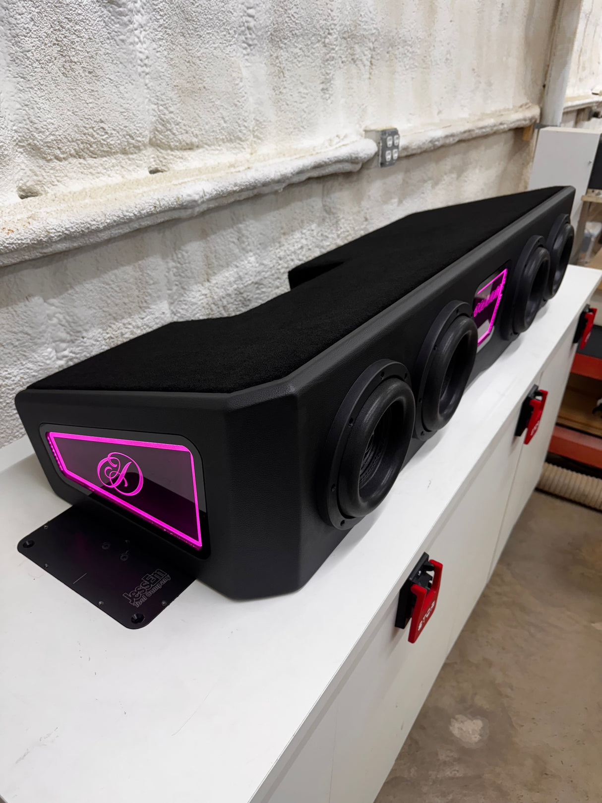 Stage 2 Ported Subwoofer Enclosure Loaded With 4 Audio Dynamics 3008's