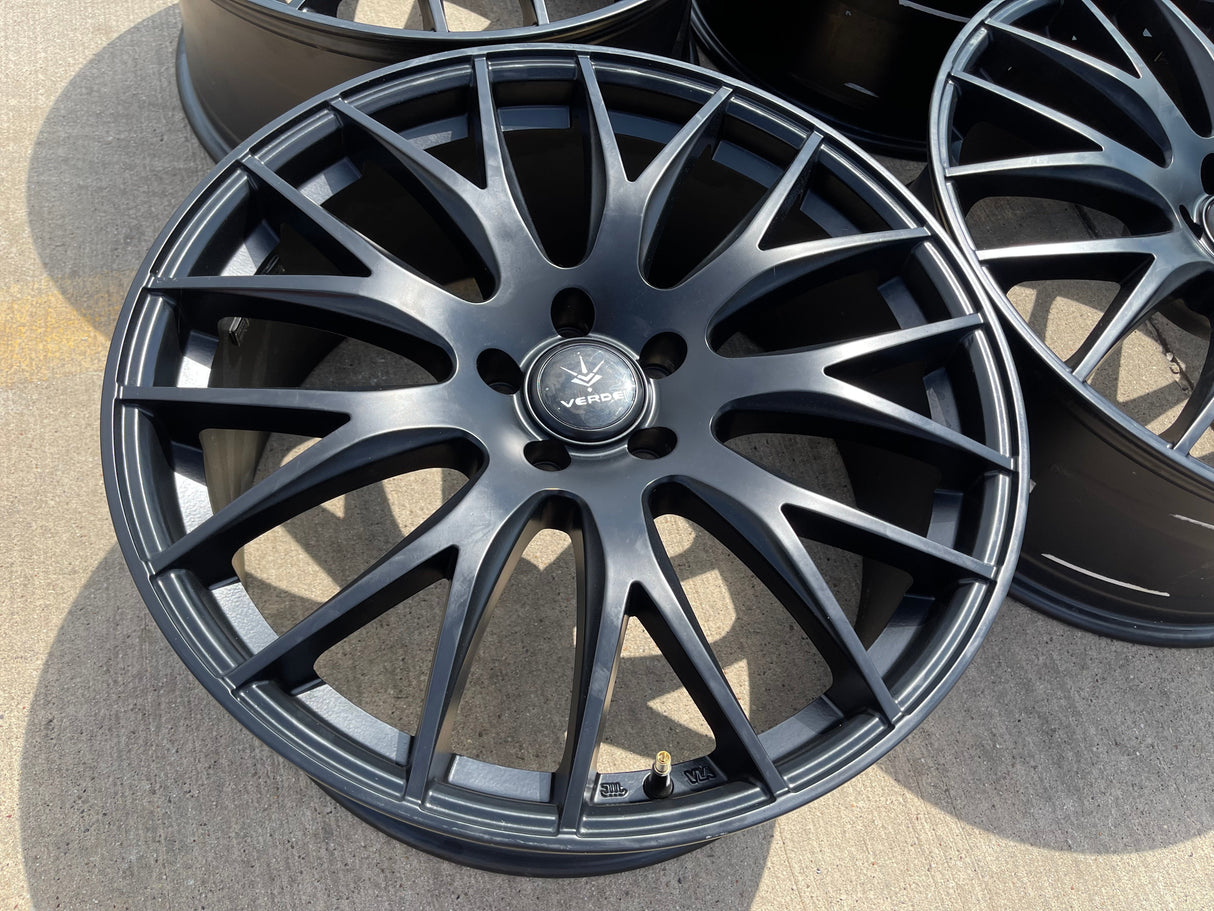 20x8.5 20" Verde Saga V27 wheels rims Audi Q7 Q8 VW Atlas A6 S6 A7 5x112 NEW Texas Truck Tire
