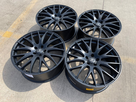 20x8.5 20" Verde Saga V27 wheels rims Audi Q7 Q8 VW Atlas A6 S6 A7 5x112 NEW Texas Truck Tire