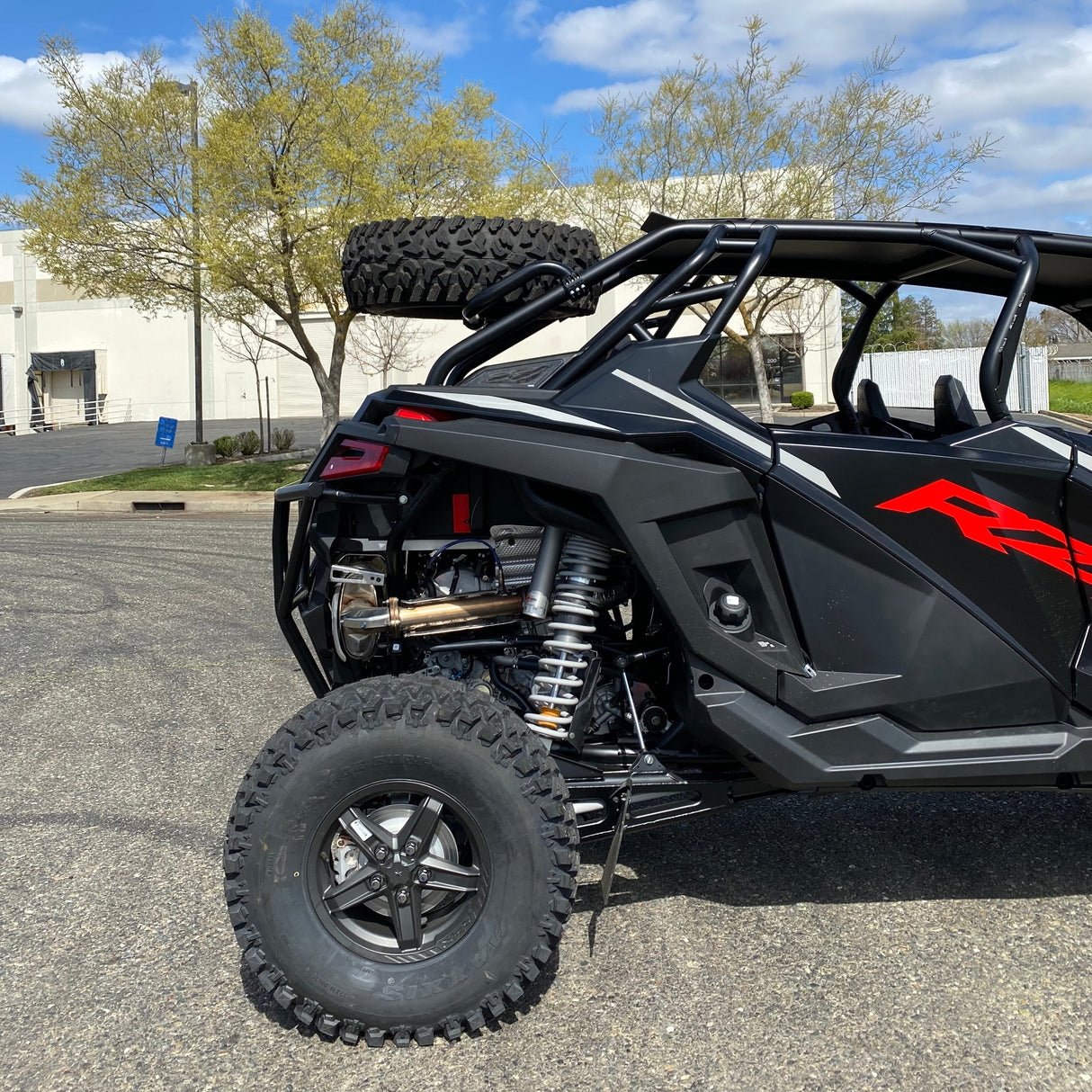 Polaris RZR Turbo R 4 / Pro S 4 Dual Clamp Spare Tire Mount