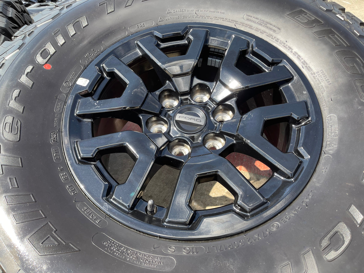 17" Ford F-150 Raptor Bronco OEM rims wheels 10461 tires 37" BFG Texas Truck Tire