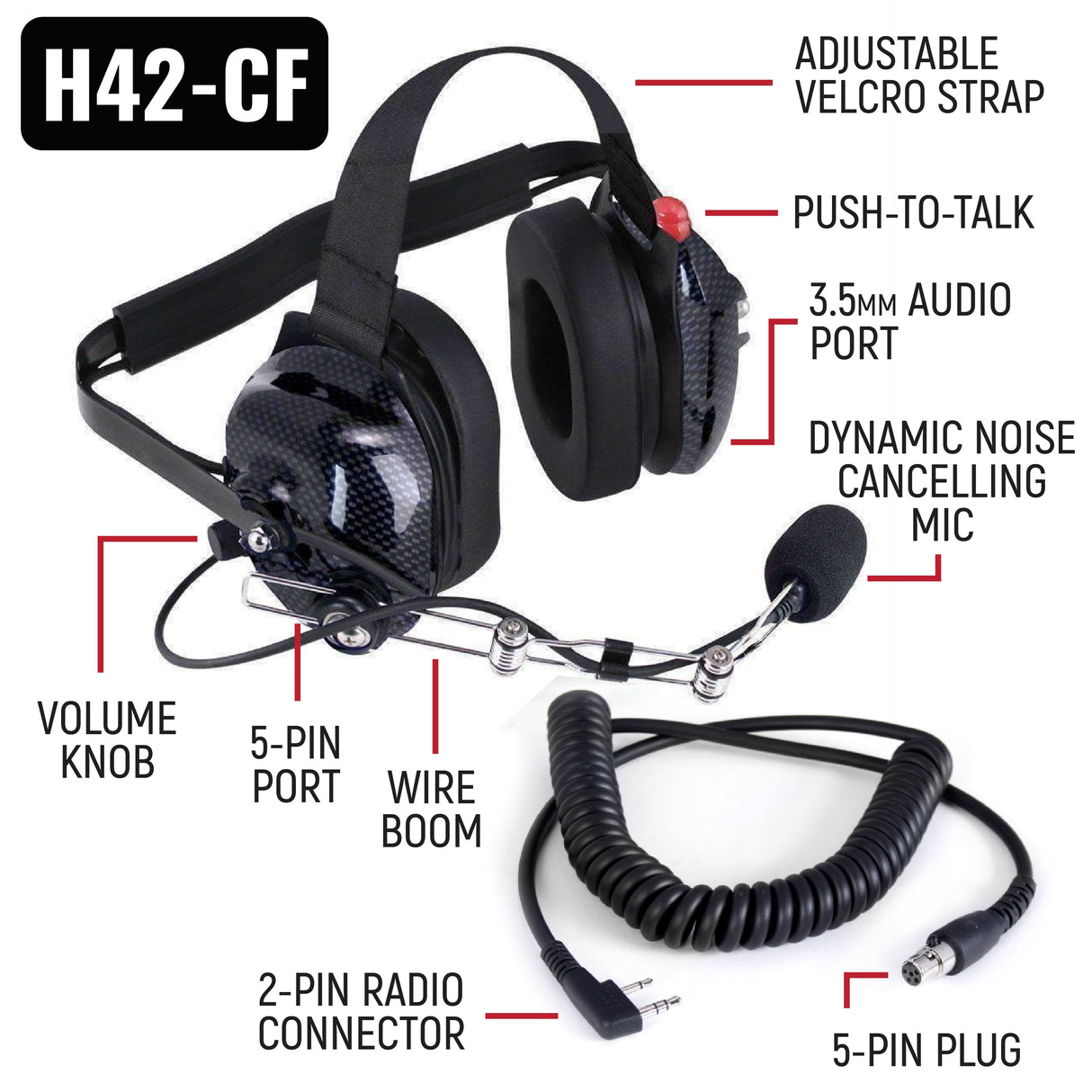 IMSA Driver and Crew Chief Long Track Racing Kit with RDH16 Radios