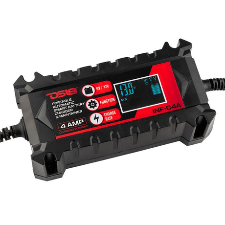 4 AMP Automatic Smart Lithium and AGM Car Battery Charger & Maintainer