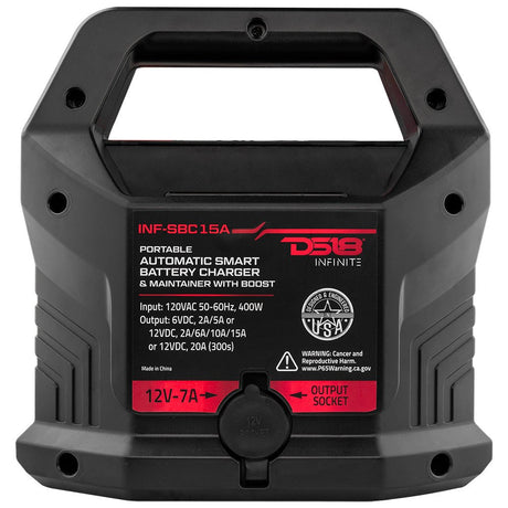 15 AMP Automatic Smart Lithium and AGM Battery Charger, Maintainer and Jump Booster