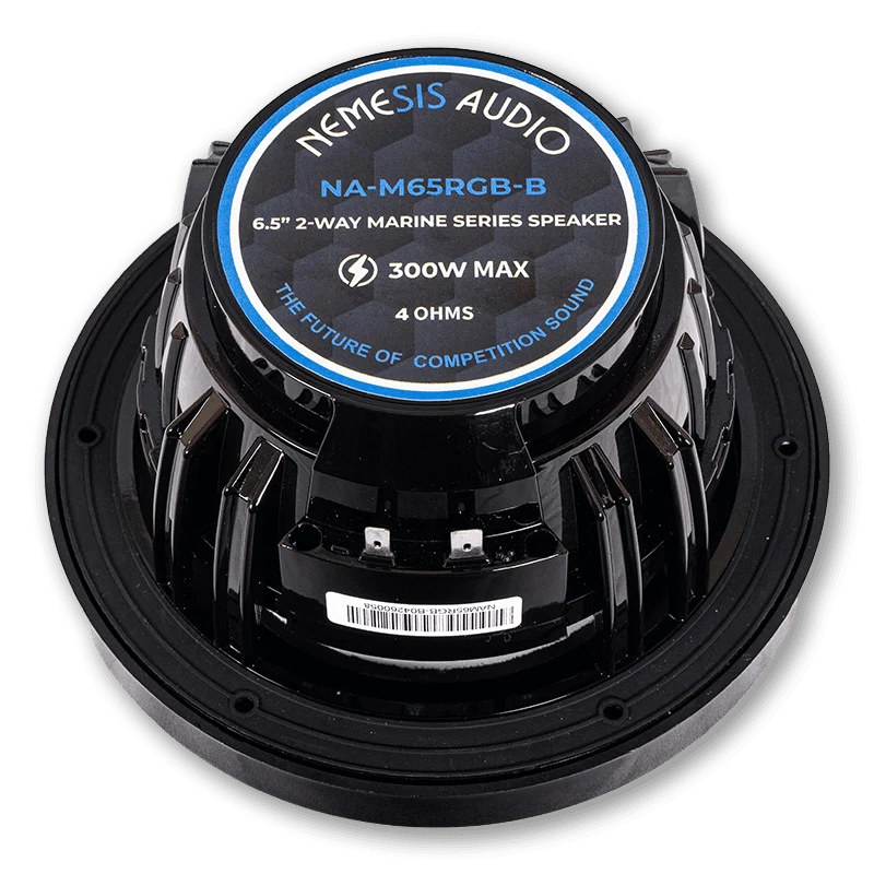 Nemesis Audio NA-M65RGB 6.5" 150W RMS 2-Way Marine Speakers w/ RGB LED (Pair) Nemesis Audio