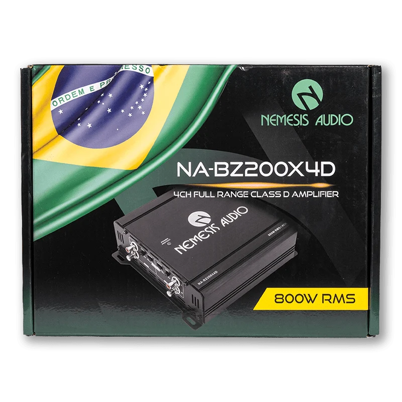 Nemesis Audio NA-BZ200X4D |  4-Channel Full Range Class D Amplifier Nemesis Audio