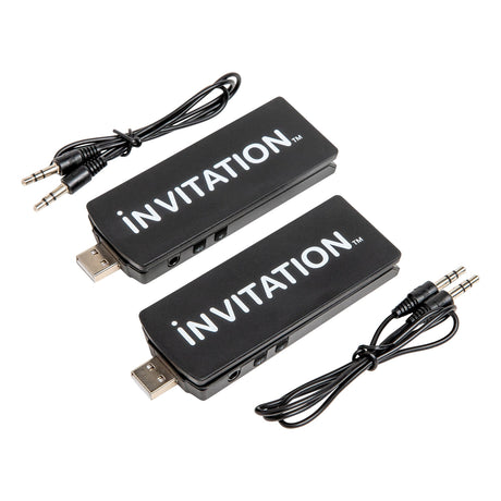 iNVITATION USB multi-sync wireless adapters with one-click Party Button pairing (2pcs) Bazooka