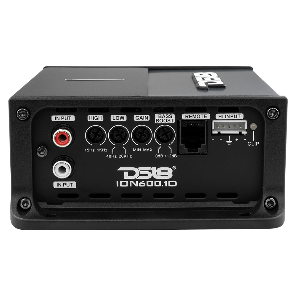 ION Compact Full Range 1 Channel Amplifier 600 Watts RMS @ 1-Ohm