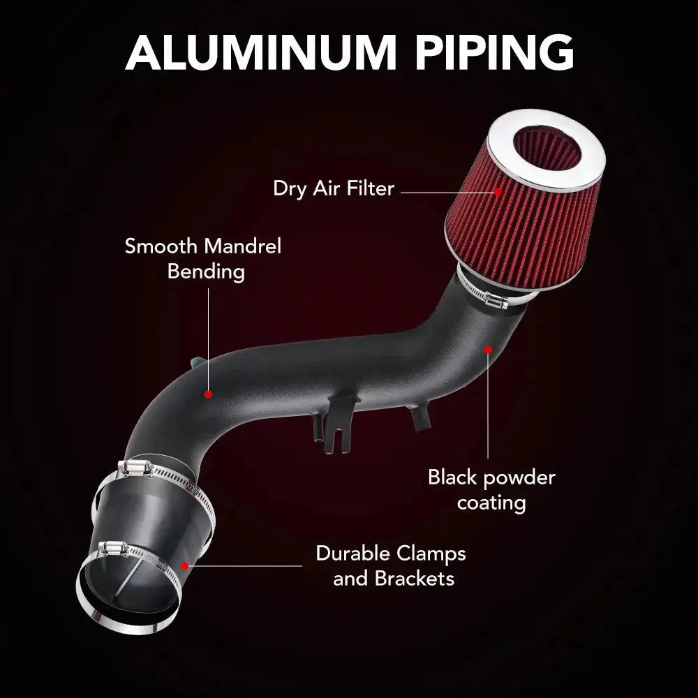 High-Flow Aluminum Cold Air Intake for 2002-2005 Honda Civic Si (EM2)