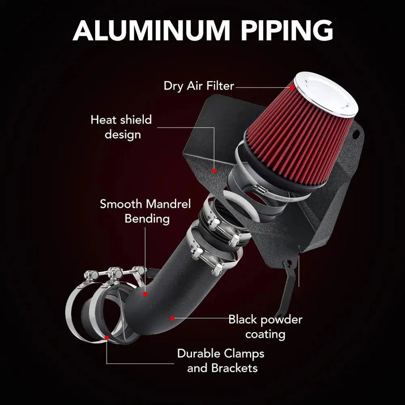 Cold Air Intake Kit for 2012-2016 Jeep Grand Cherokee SRT 6.4L V8 Flashark