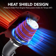 Cold Air Intake Kit for 2012-2016 Jeep Grand Cherokee SRT 6.4L V8 Flashark