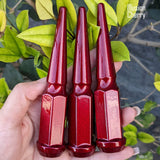 32 Pc 14x1.5 Spike Lug Nuts 4.5" Tall - Powder Coated - Various Colors