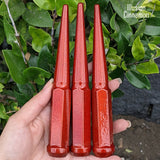 32 Pc 14x1.5 Spike Lug Nuts 6" Tall - Powder Coated - Various Colors