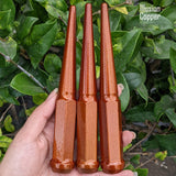32 Pc 14x1.5 Spike Lug Nuts 6" Tall - Powder Coated - Various Colors