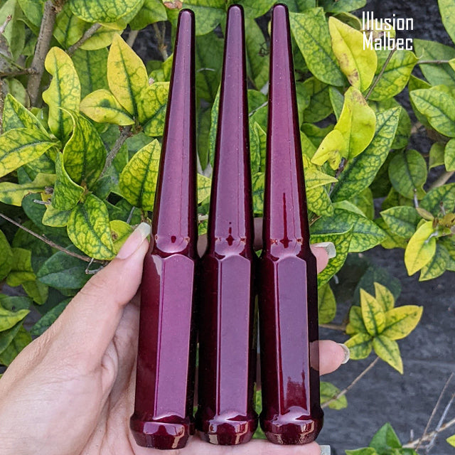 1 Pc 14x1.5 Spike Lug Nuts 6" Tall - Powder Coated - Various Colors