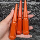 32 Pc 14x1.5 Spike Lug Nuts 4.5" Tall - Powder Coated - Various Colors