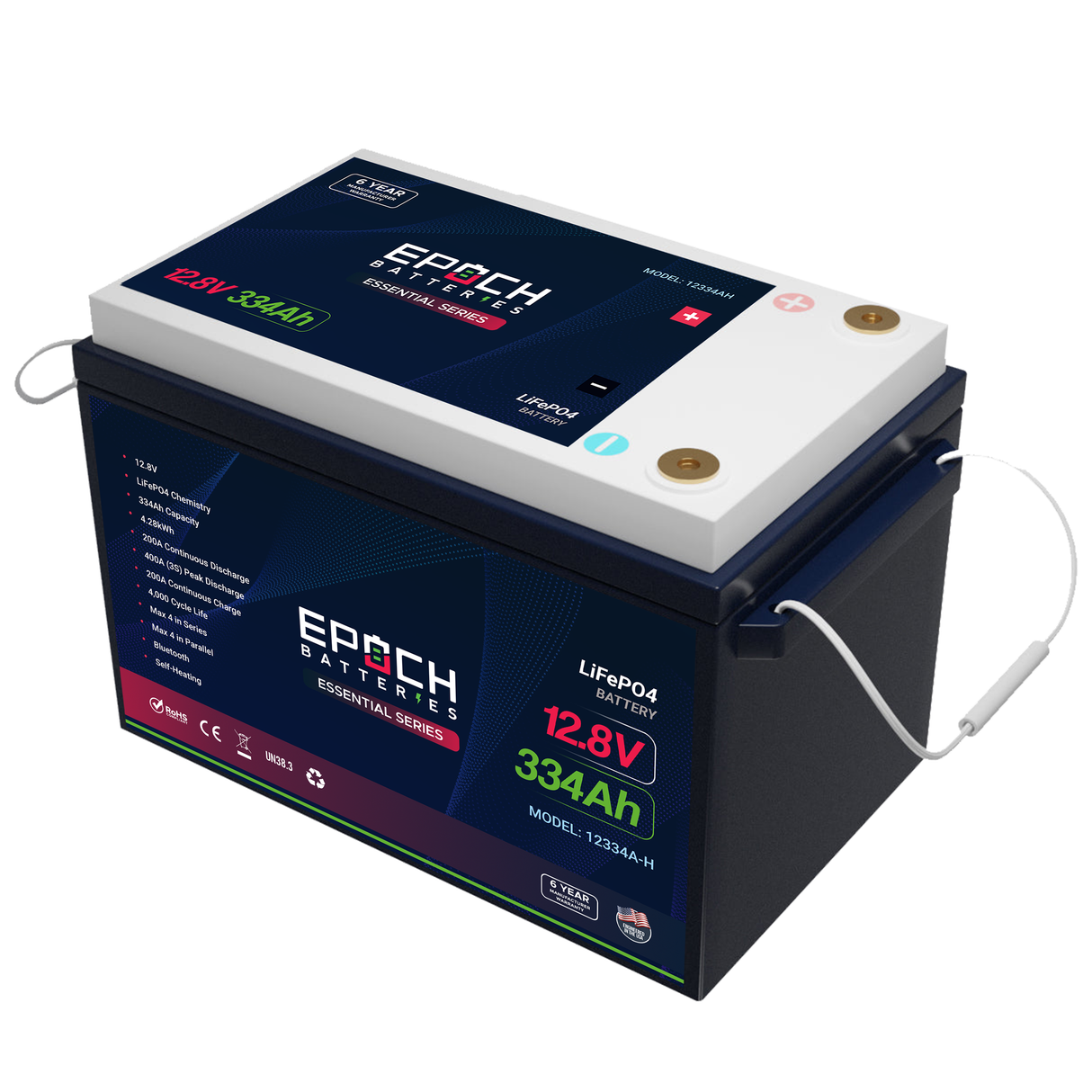 Epoch Batteries 12V 334Ah Essential LiFePO4 Battery