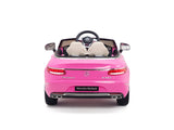 Pink Princess Mercedes Ride On Car For Girls W/Magic Cars® Wireless Parental Control