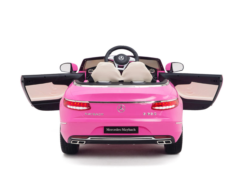 Pink Princess Mercedes Ride On Car For Girls W/Magic Cars® Wireless Parental Control