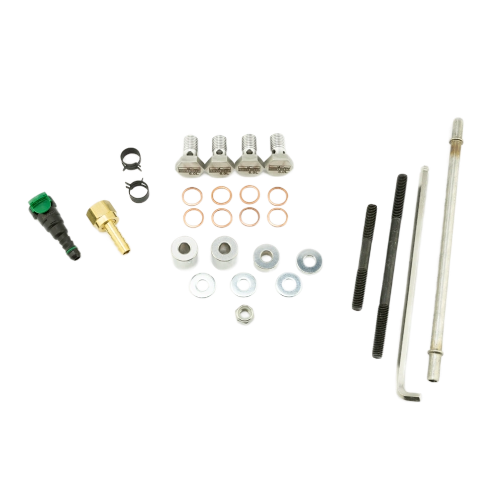 2003-2007 Powerstroke 6.0L Driven Diesel Fuel Bowl Delete Regulated Return Fuel System (DD-60FS-FBD-RRK-V3)