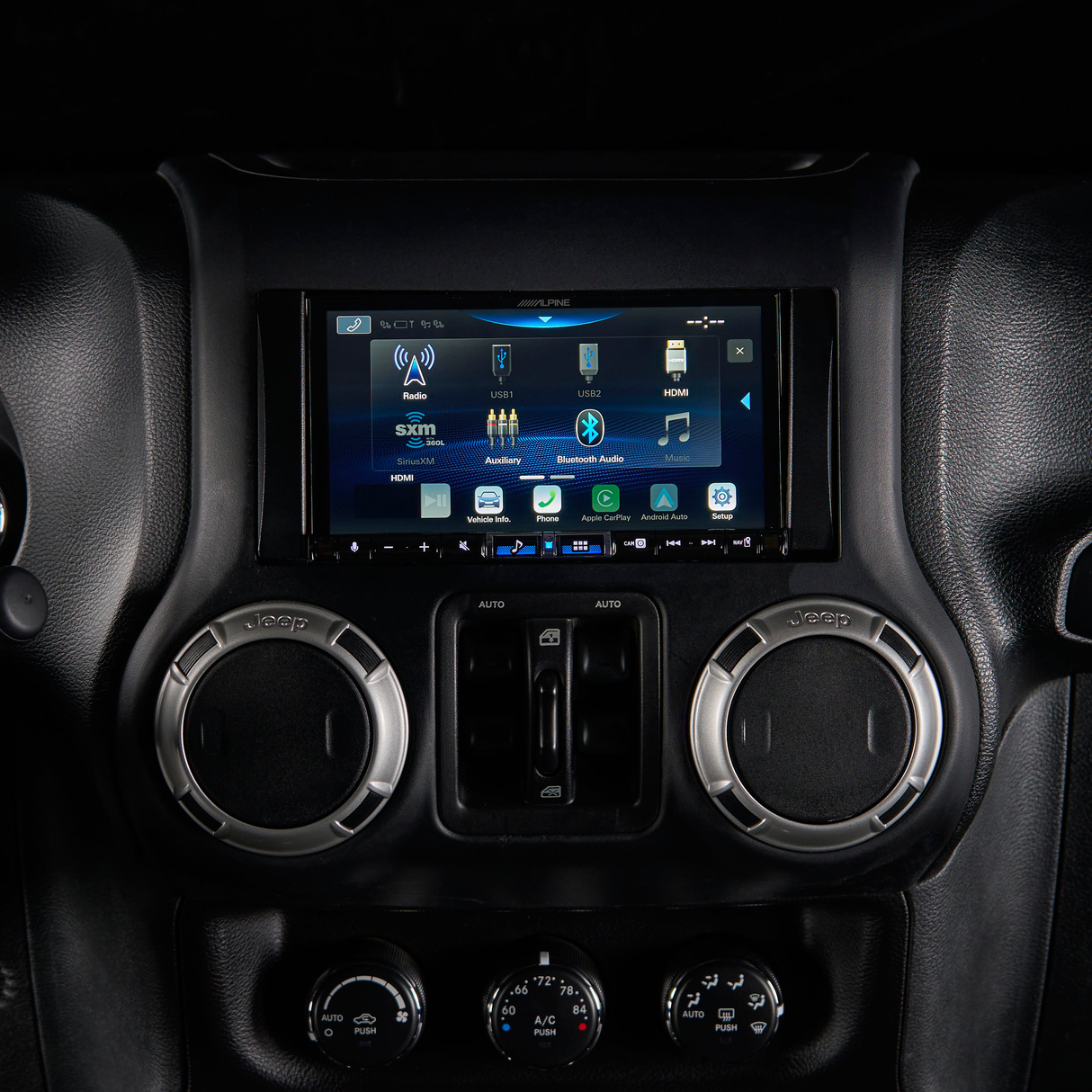 Alpine iLX-507 Plug and Play Bundle | '07-'18 Jeep JK Wranglers