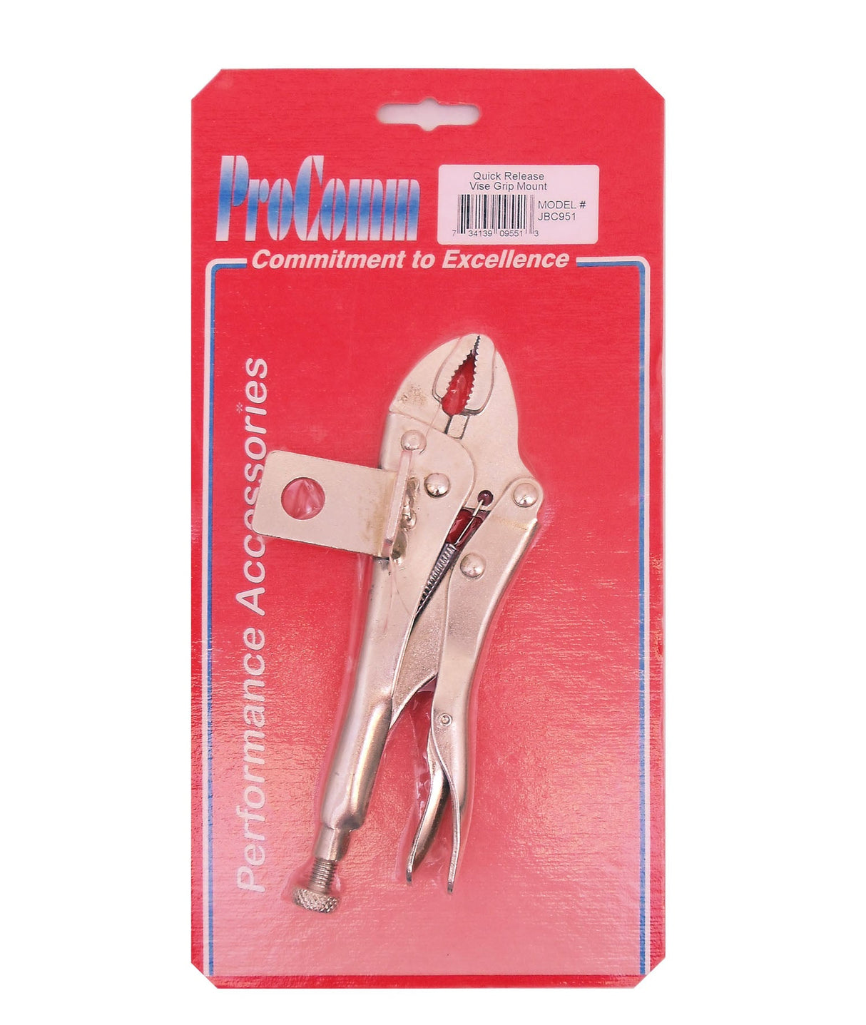 PROCOMM - 7-1/4" LOCKING PLIER MOUNT WITHOUT STUD TekShack