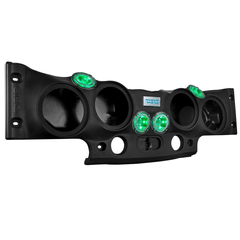 Jeep JK/JKU Overhead Sound Bar System Fits 4 X 8" Speakers (Not included) 4 X Tweeters PRO-TW4L and 2 X Drivers PRO-DRNSC1.5 and Harness Included- Black