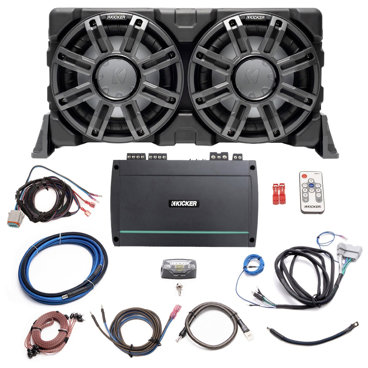 Kicker Plug & Play Marine 5-Channel Amp, Sub Bundle |'18-'23 JL Wrangler/ '20-23 JT Gladiator