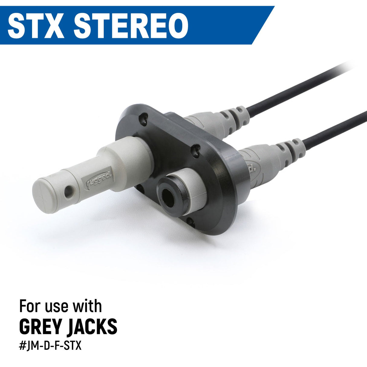 Dual Headset / Helmet Jack Flush Mount