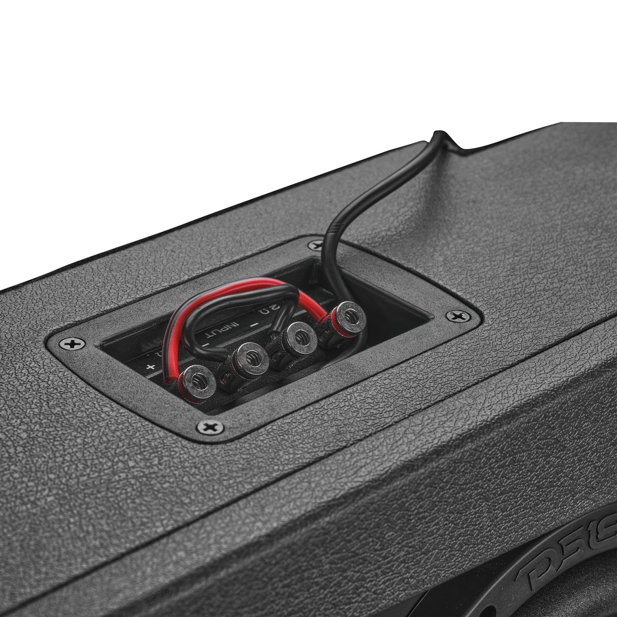 Jeep JT Gladiator Loaded Under Rear Seat Subwoofer Enclosure with 4 X 8" ZR8.2D, Leather Wrapped and Digital LED Lights | 1800 Watts RMS @ 1-Ohm DS18