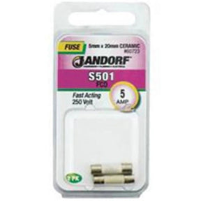 Jandorf Fast Acting 250 Volt 5 Amp Fuse #60723 Jandorf