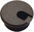 Jandorf Desk Grommet, 1-1/2 in Dia Cable, Polystyrene, Walnut Brown #61611 Jandorf