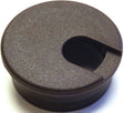 Jandorf Desk Grommet, 1-3/4 in Dia Cable, Polystyrene, Walnut Brown #61612 Jandorf