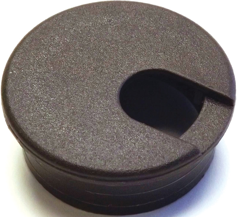 Jandorf Desk Grommet, 1-3/4 in Dia Cable, Polystyrene, Walnut Brown #61612 Jandorf