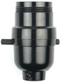 Jandorf Lamp Socket, On/Off Push Through, 1/2 Threaded Top Dimensions, 250 V, 660 W, Phenolic Housing Material #60535 Jandorf