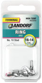 Jandorf Ring Terminal, 16 to 14 AWG Wire, #10 Stud #60899 Jandorf