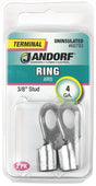Jandorf Ring Terminal, 4 AWG Wire, 3/8 in Stud #60783 Jandorf