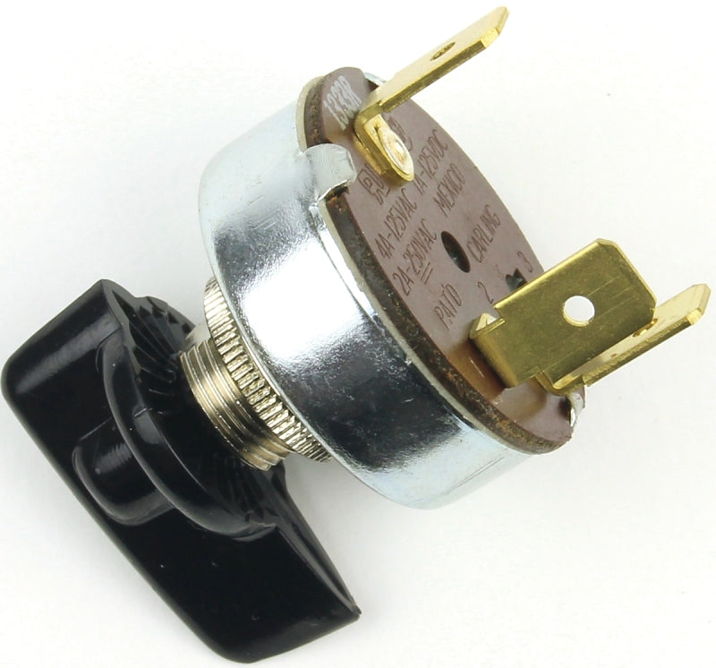 Jandorf Single Circuit Rotary Switch, 1 A, 125 V, SPDT, Plastic, Black #61033 Jandorf