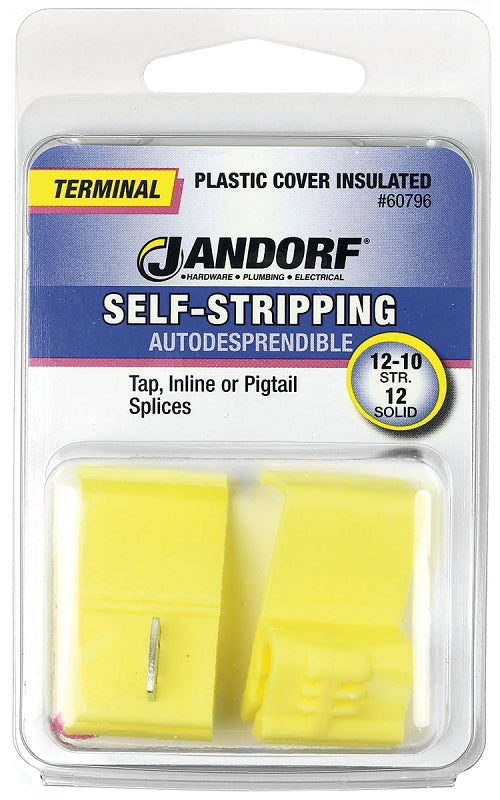 Jandorf Terminal, 12 to 10 AWG Wire, Plastic Insulation, Yellow #60796 Jandorf