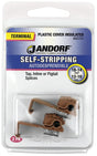 Jandorf Terminal, 18 to 14 AWG Wire, Plastic Insulation, Brown #60797 Jandorf