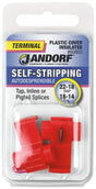 Jandorf Terminal, 22 to 18 AWG Wire, Plastic Insulation, Copper Contact, Red #60803 Jandorf