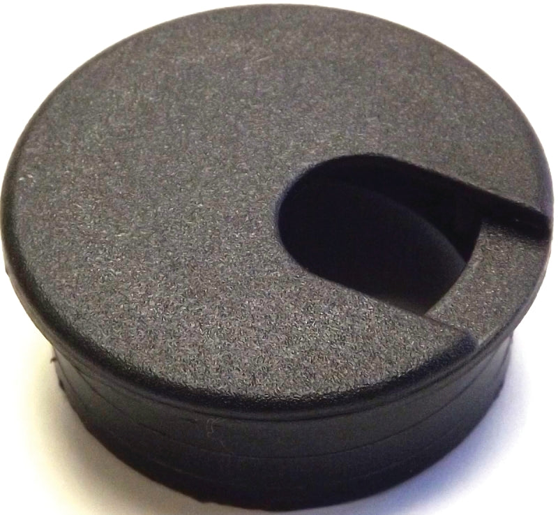 Jandorf  Desk Grommet, 1-3/4 in Dia Cable, Polystyrene, Black #61605 Jandorf