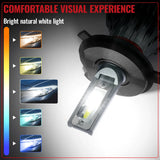 H4/9003/HB2 LED Headlight Bulbs 120W 6500K ‎‎22000LM White Dual-function 2Pcs