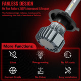 H4/9003/HB2 LED Headlight Bulbs 120W 6500K ‎‎22000LM White Dual-function 2Pcs Flashark