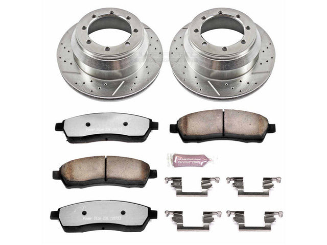 Powerstop Z36 Extreme Rear Brake Kit, 1999-2004 Ford Powerstroke Powerstop Brakes