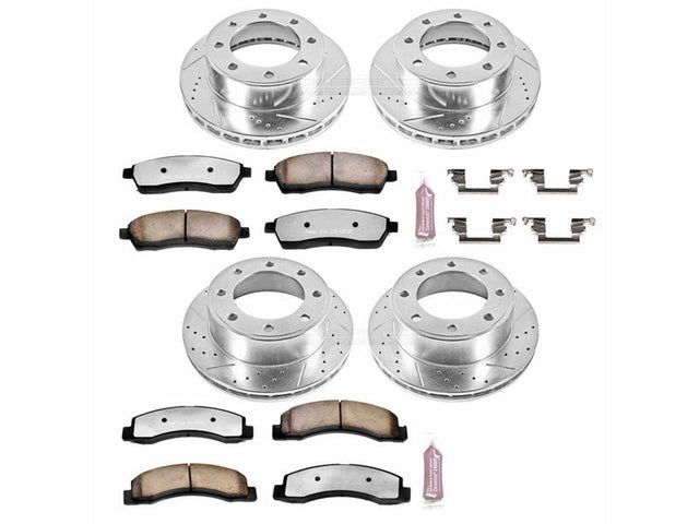 Powerstop Z36 Extreme Front and Rear Brake Kit, 2000-2004 Ford Powerstroke Powerstop Brakes