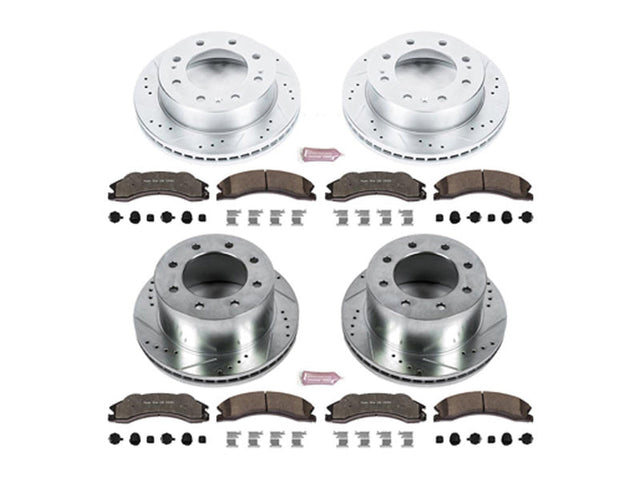 Powerstop Z36 Extreme Front and Rear Brake Kit, 2011 GM 6.6L Duramax Powerstop Brakes